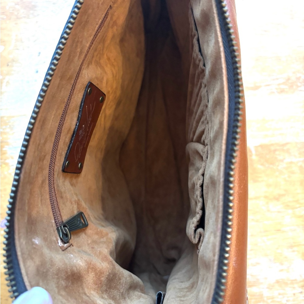 Patricia Nash Brown Leather Crossbody Bag - Picture 10 of 12